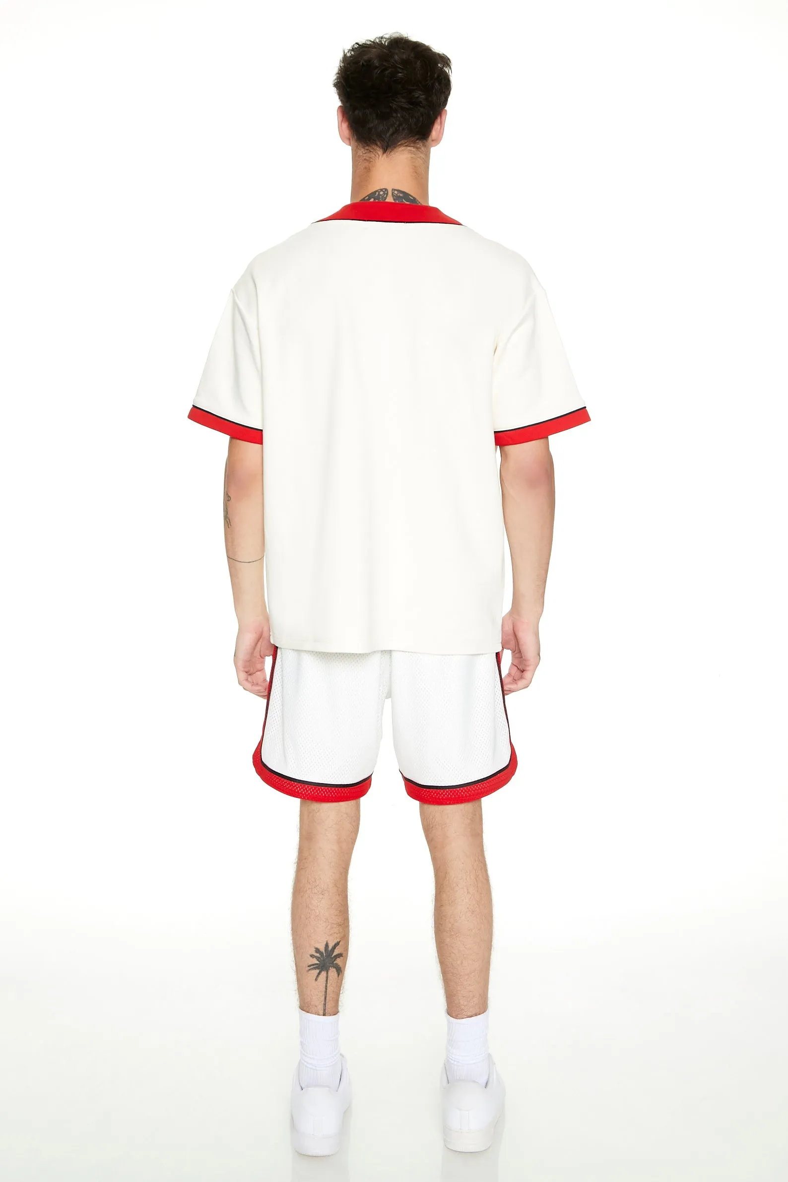 84 Embroidered Basketball Short