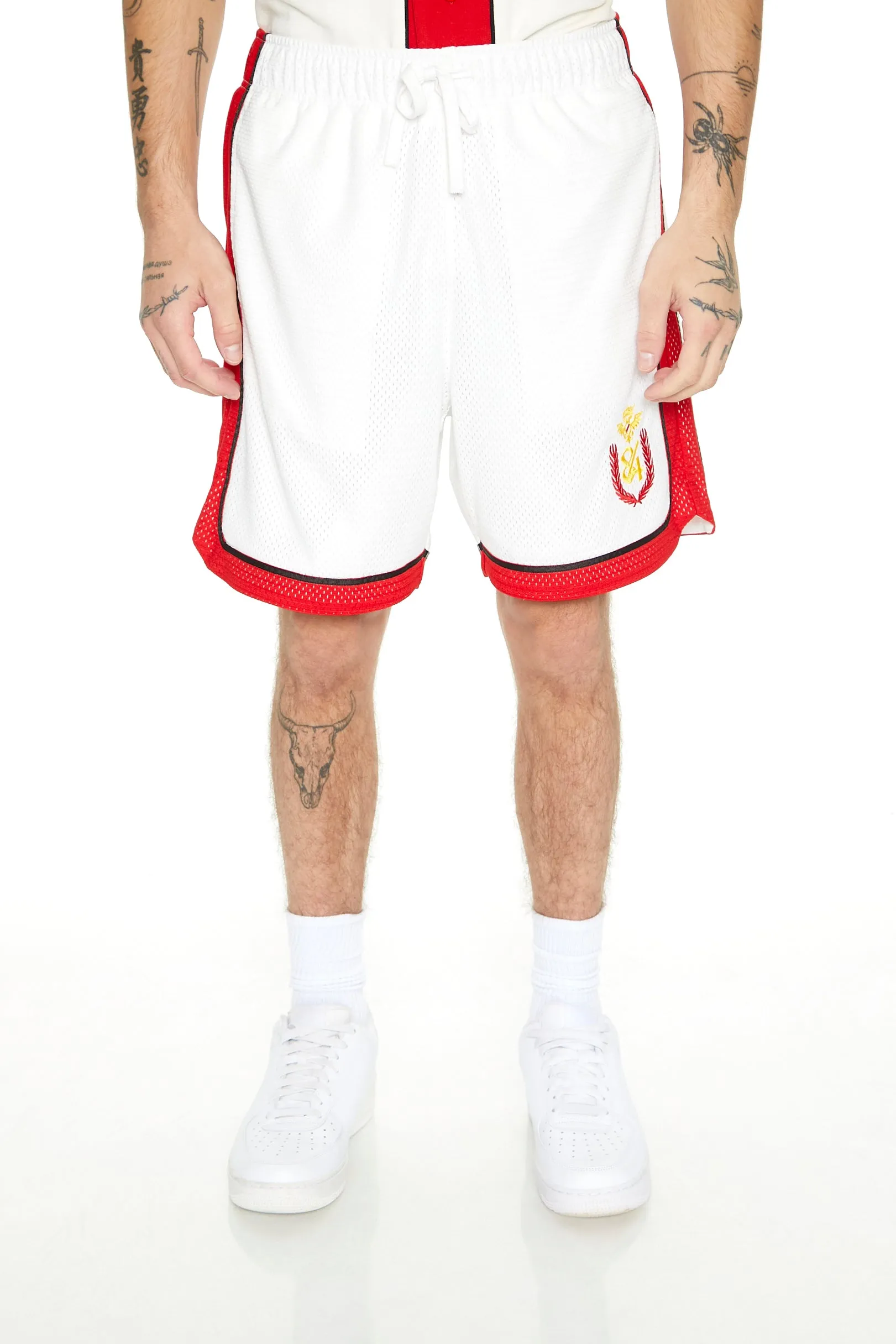 84 Embroidered Basketball Short