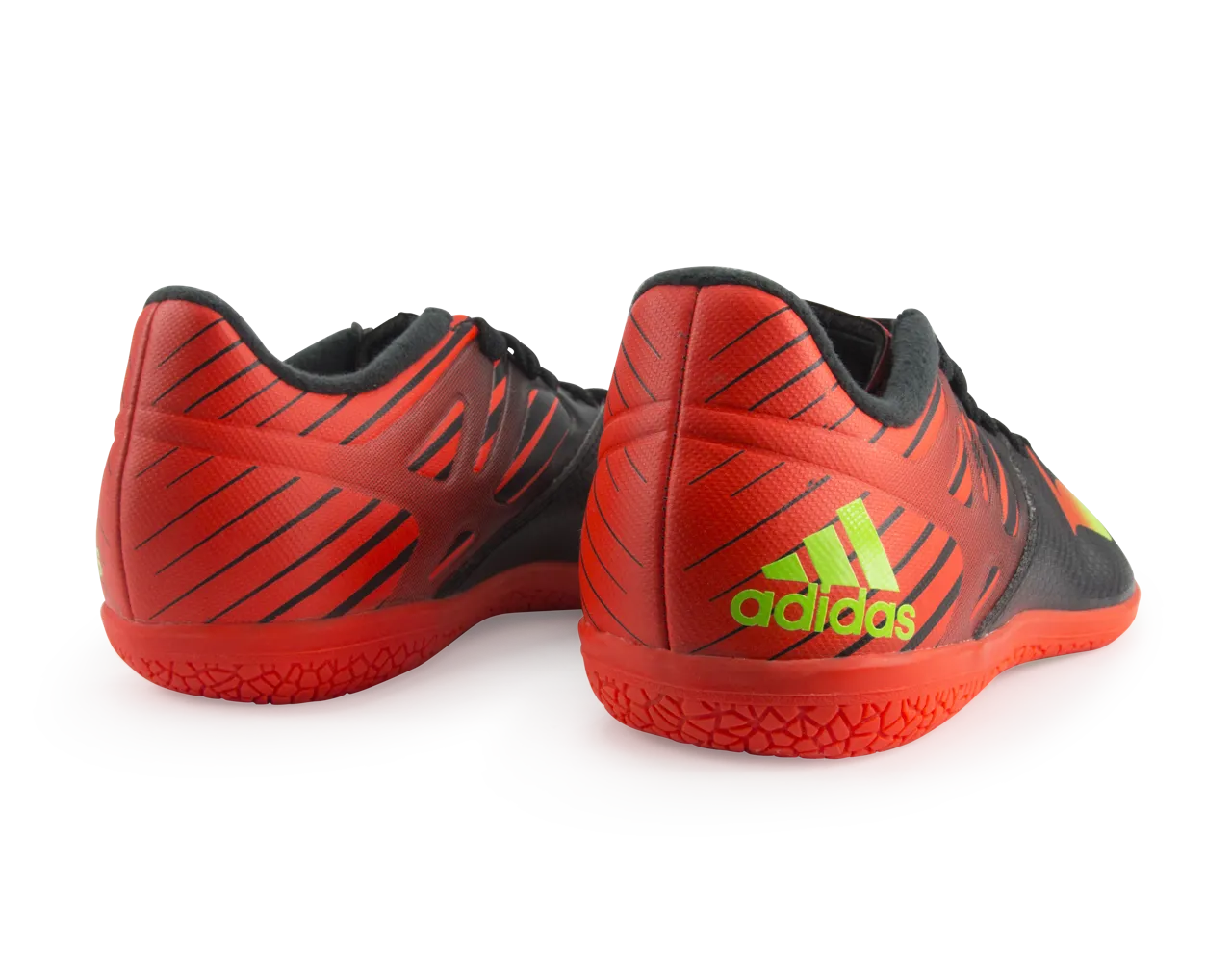 adidas Kids Messi 15.3 Indoor Soccer Shoes Core Black/Neon Green/Infrared