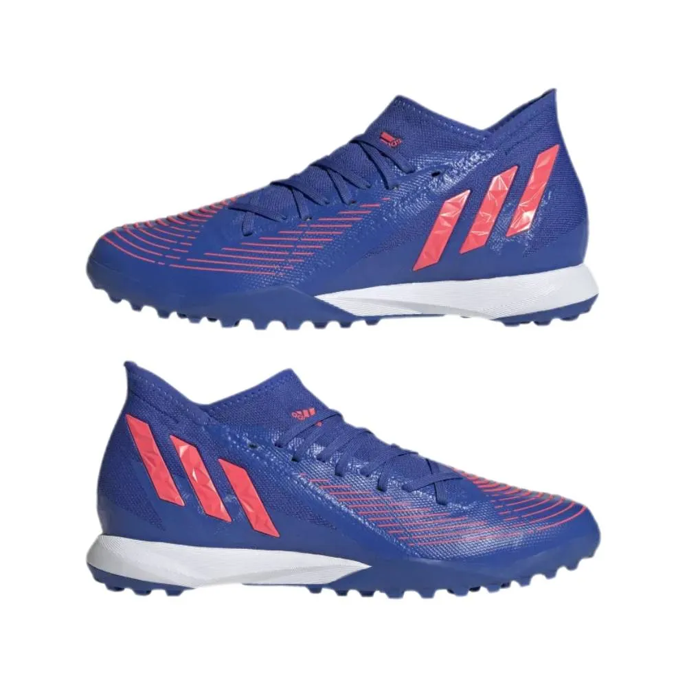 Adidas Men's Predator Edge.3 Turf  Football Shoe (Hi-Res Blue/Turbo/Hi-Res Blue)