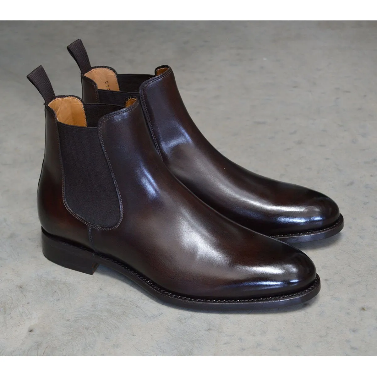 Berwick 1707 Chelsea Boot (303) - Dark Brown Calf