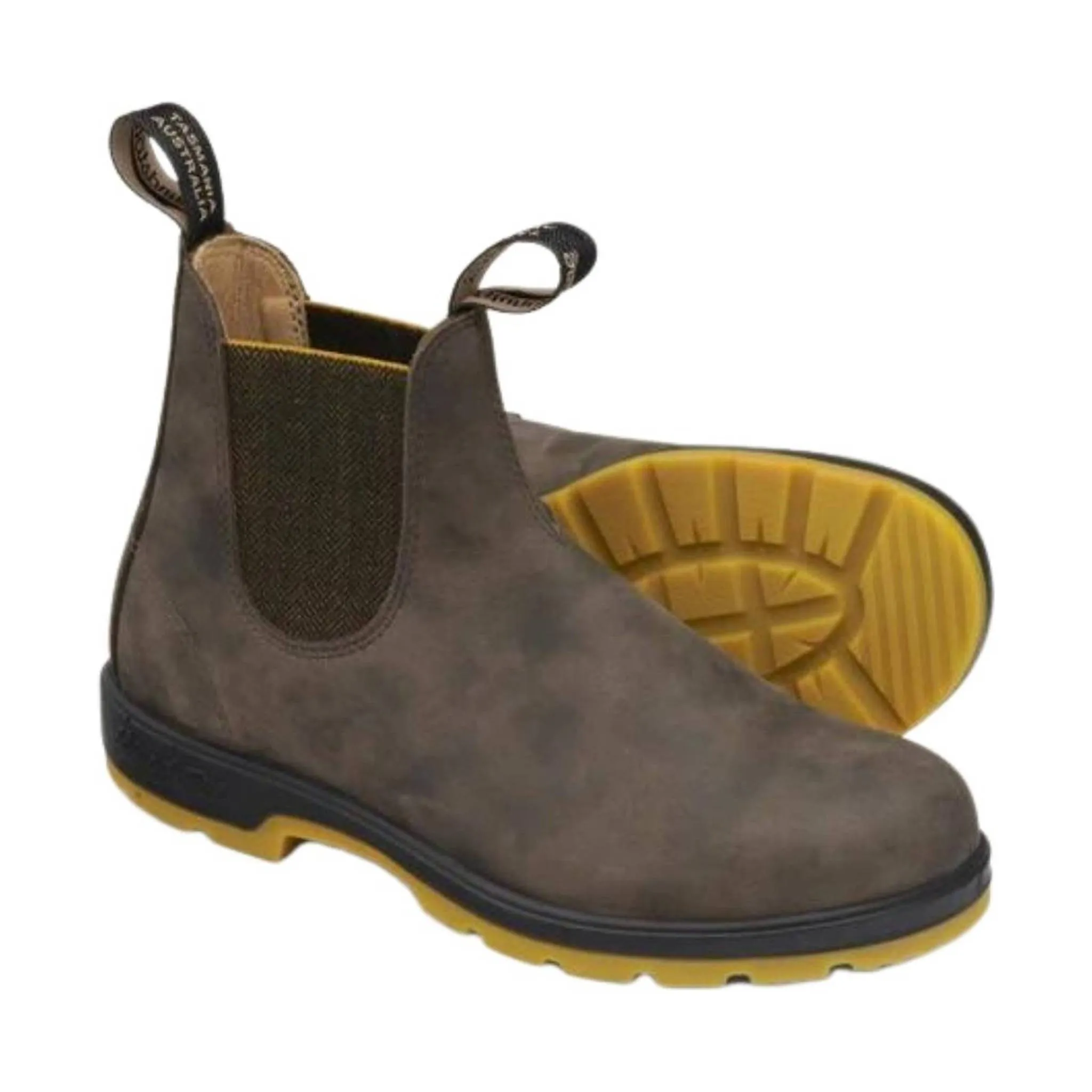 Blundstone Classic 550 Chelsea Boots - Rustic Brown Mustard