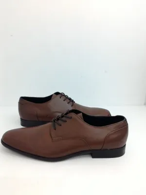 Calvin Klein Men's Lucca Brown Leather Oxford Size 12