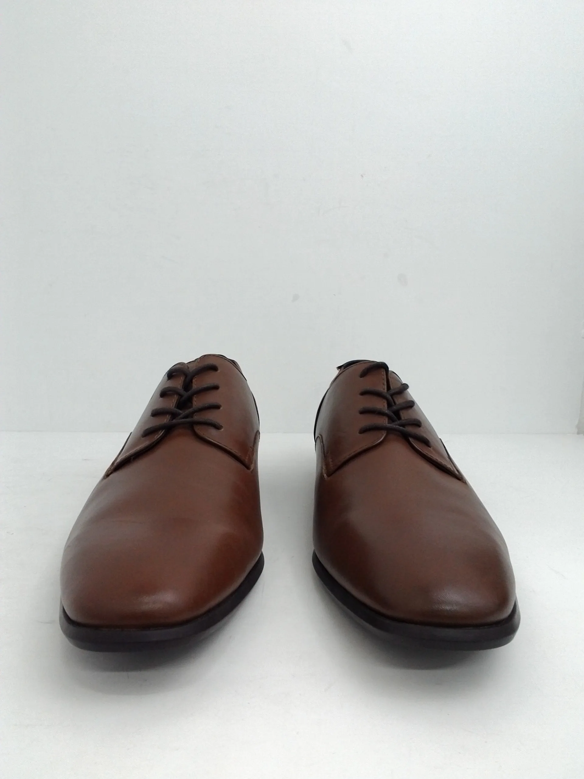 Calvin Klein Men's Lucca Brown Leather Oxford Size 12