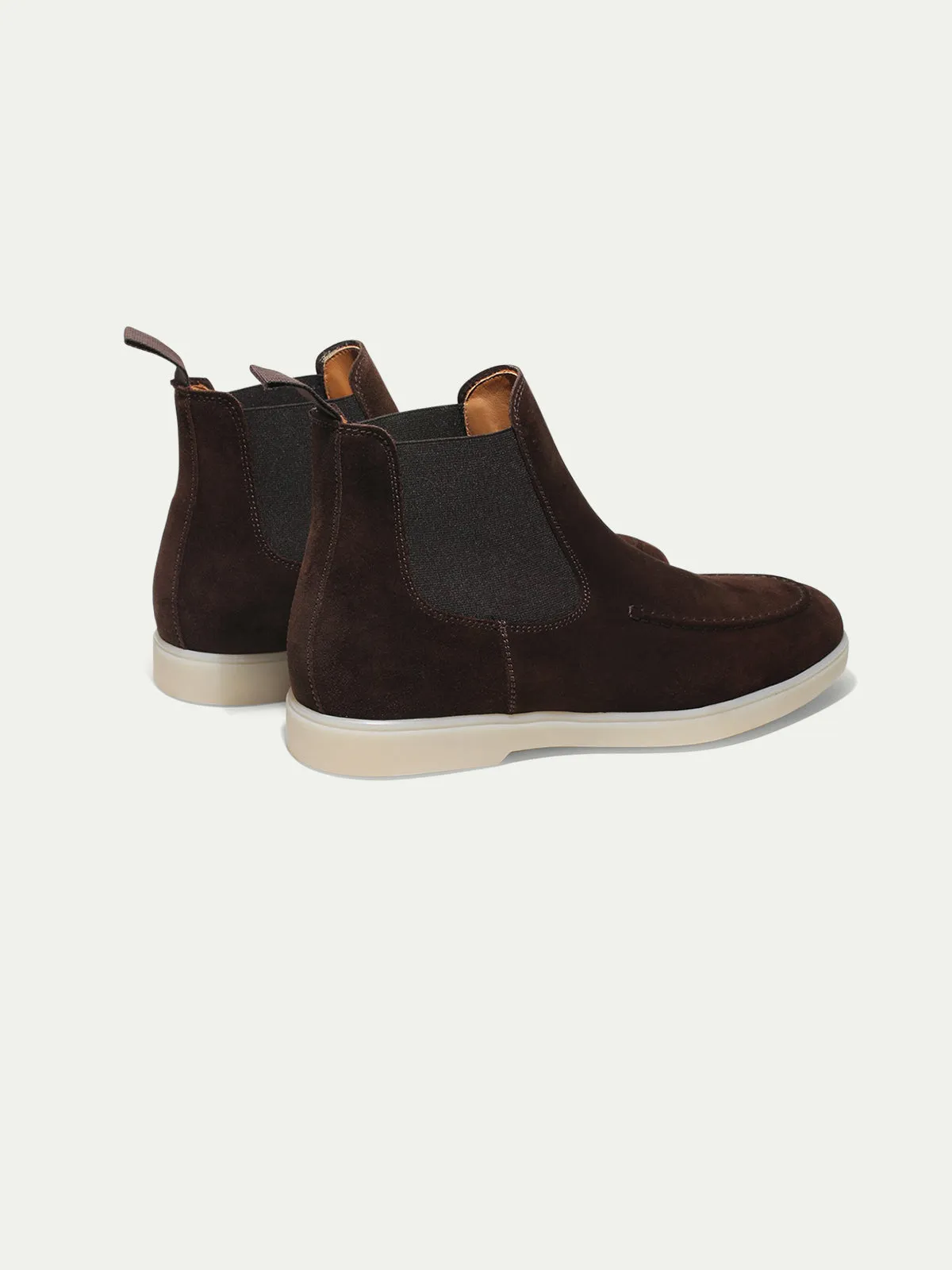 Stylish Brown Chelsea Boots for Men - Classic Leather Ankle Booties