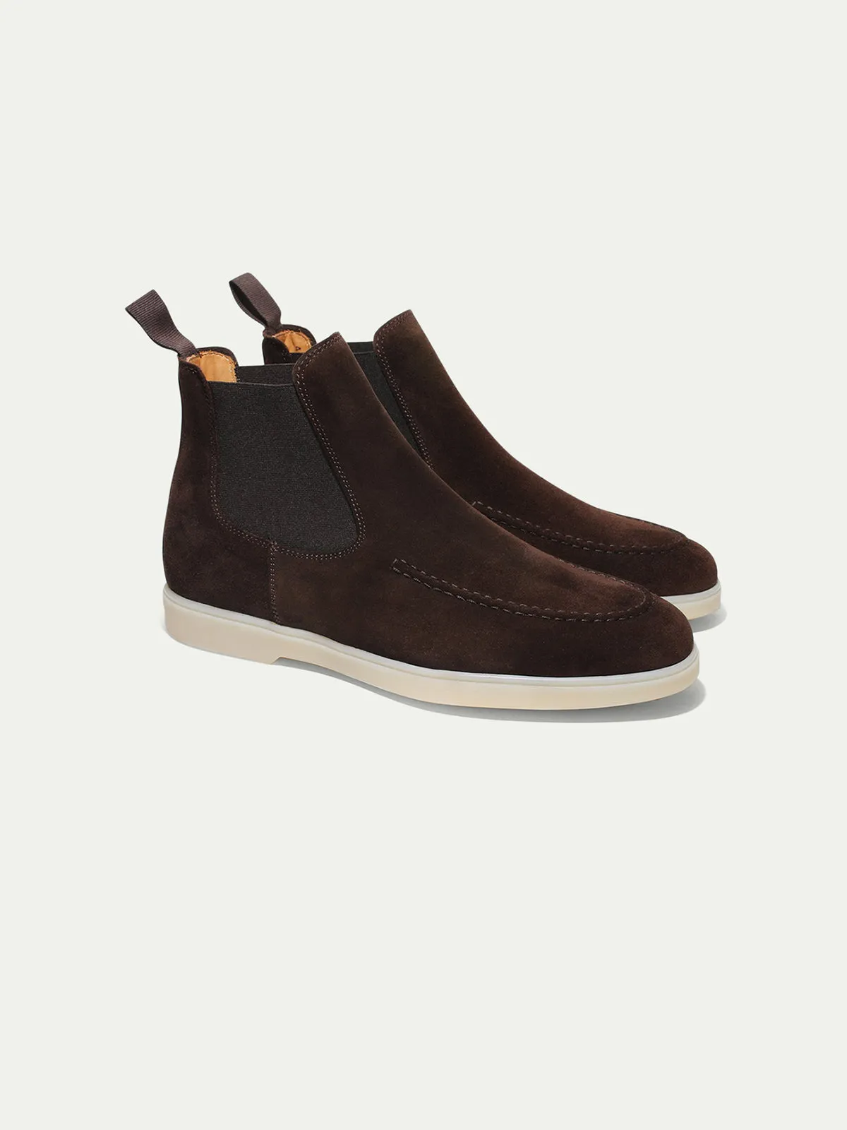 Stylish Brown Chelsea Boots for Men - Classic Leather Ankle Booties