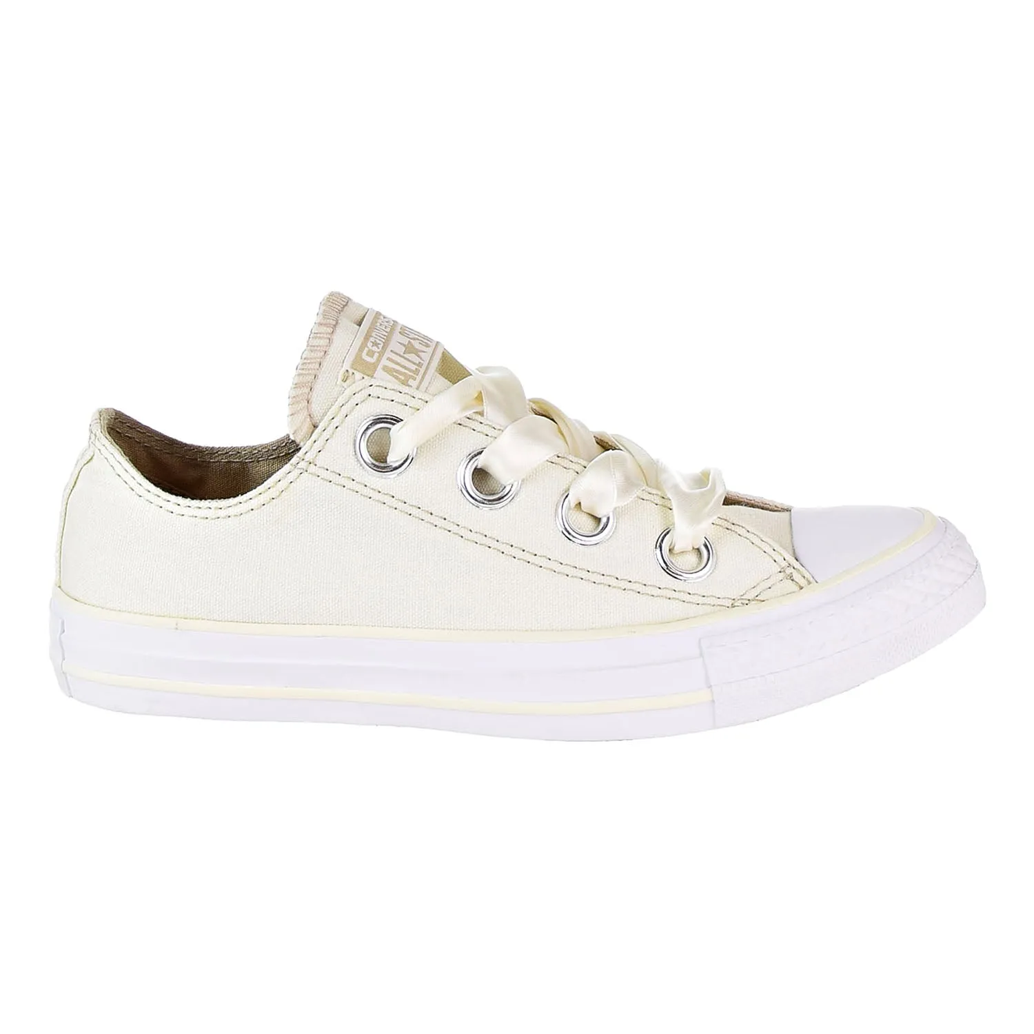 Converse Chuck Taylor All Star Big Eyelets Ox Women's Shoes Egret/White