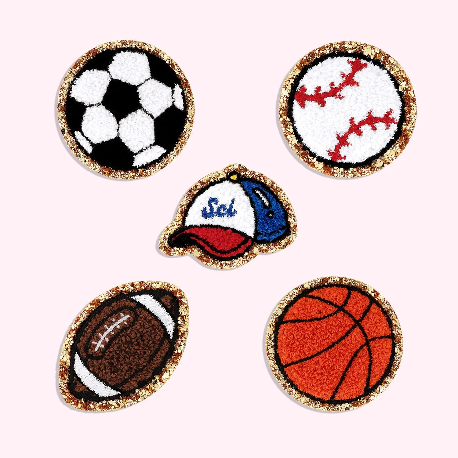 Glitter Varsity Soccer Patch