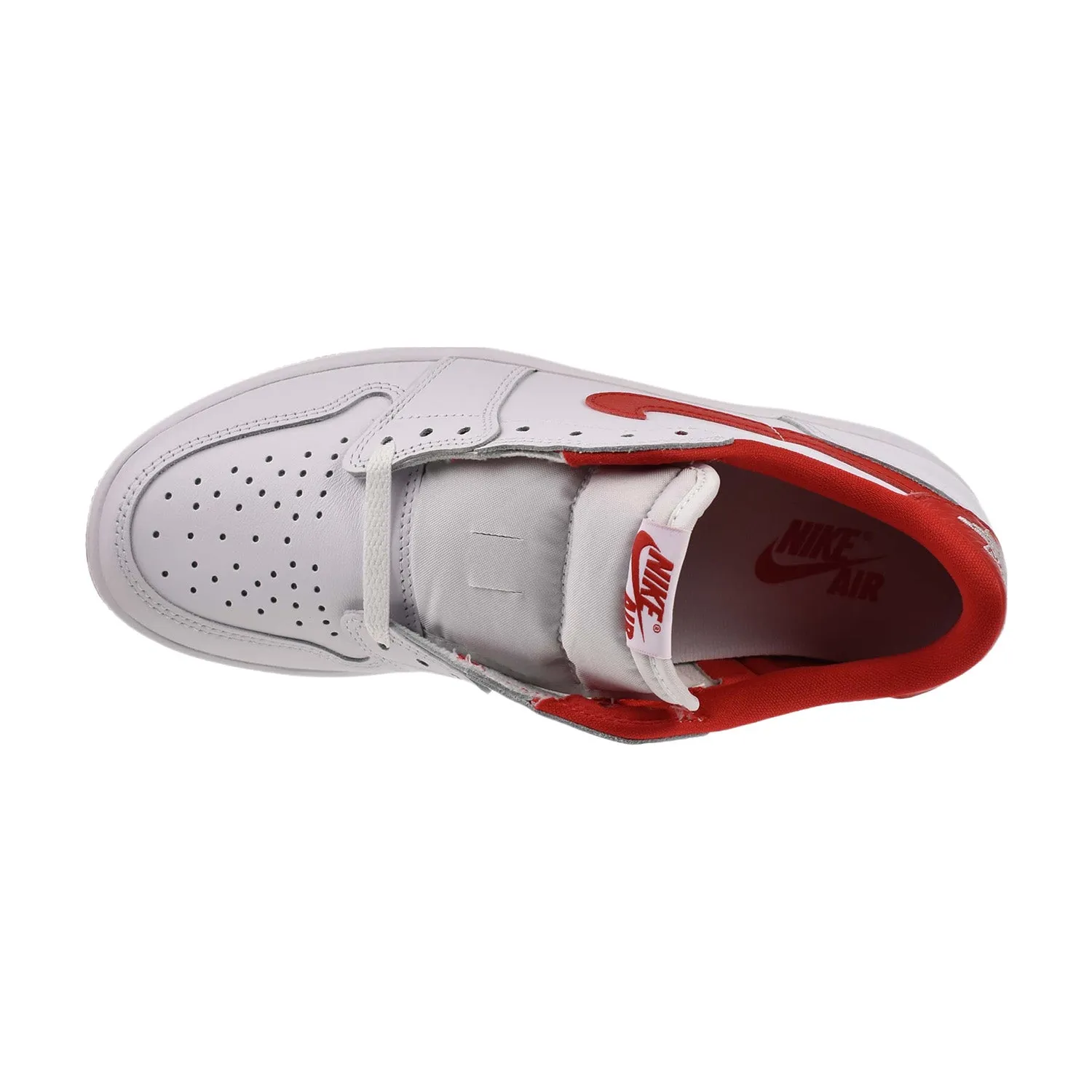 Jordan 1 Retro Low OG Men's Shoes White-University Red