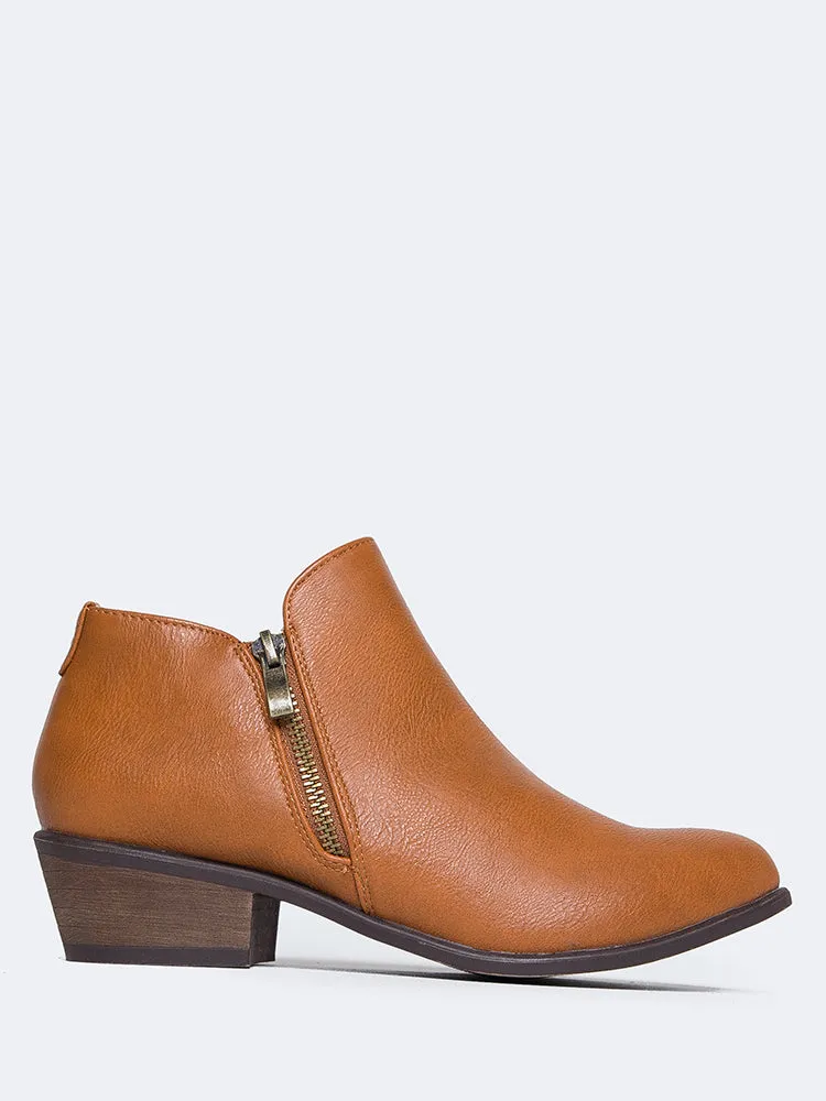 Low Heel Western Bootie