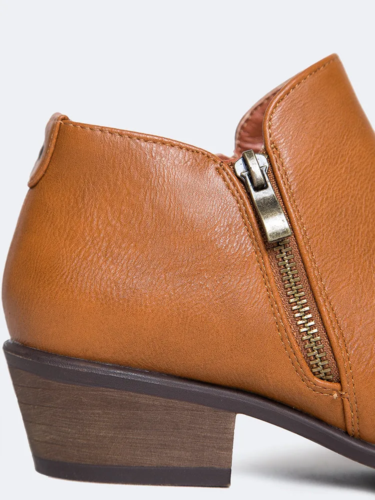 Low Heel Western Bootie