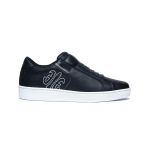 Men's Adelaide Black White Leather Sneakers 02613-998