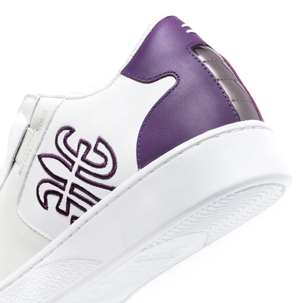 Men's Adelaide Purple White Leather Sneakers 02694-006