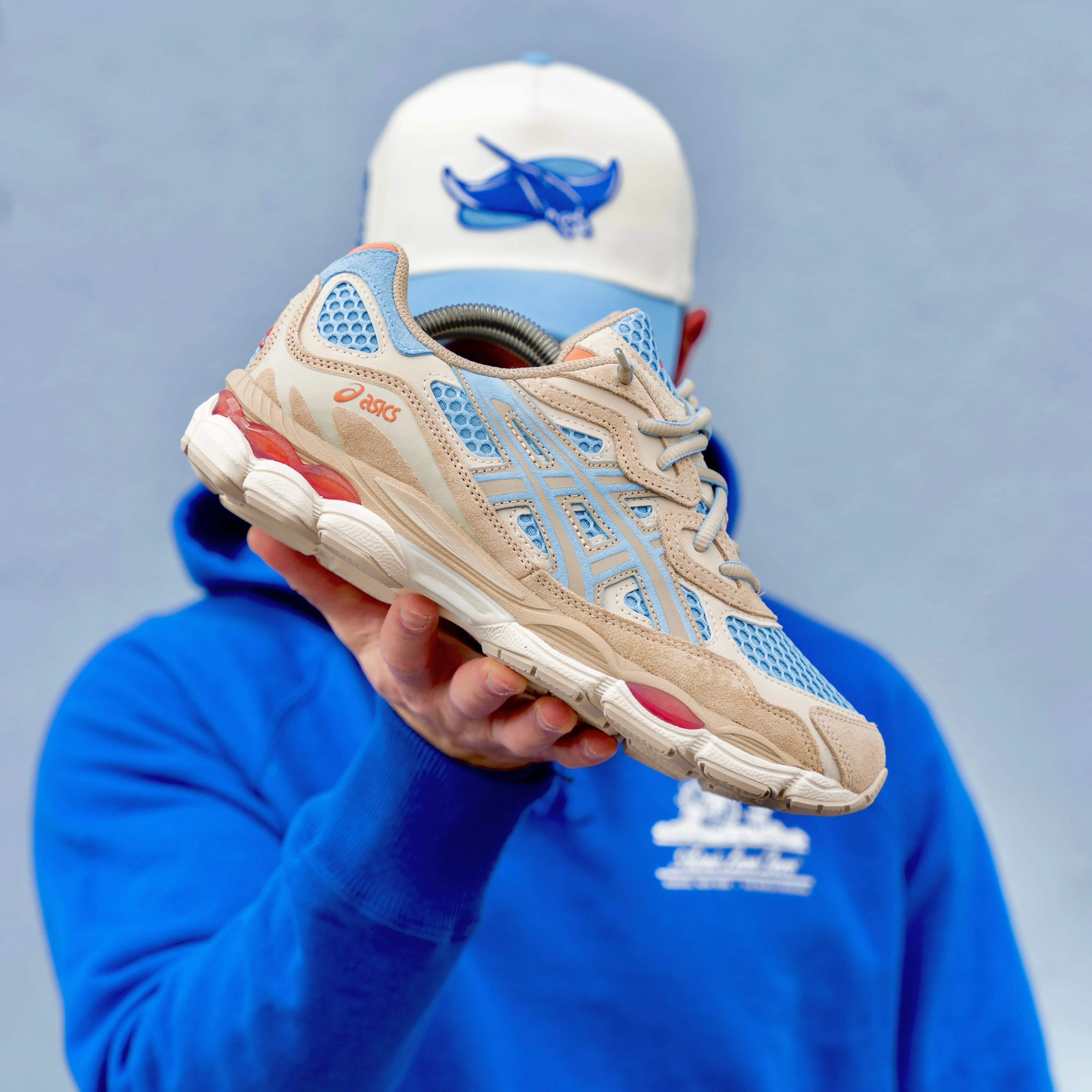 MENS ASICS | Gel- NYC  (Harbor Blue/ Wood Crepe)