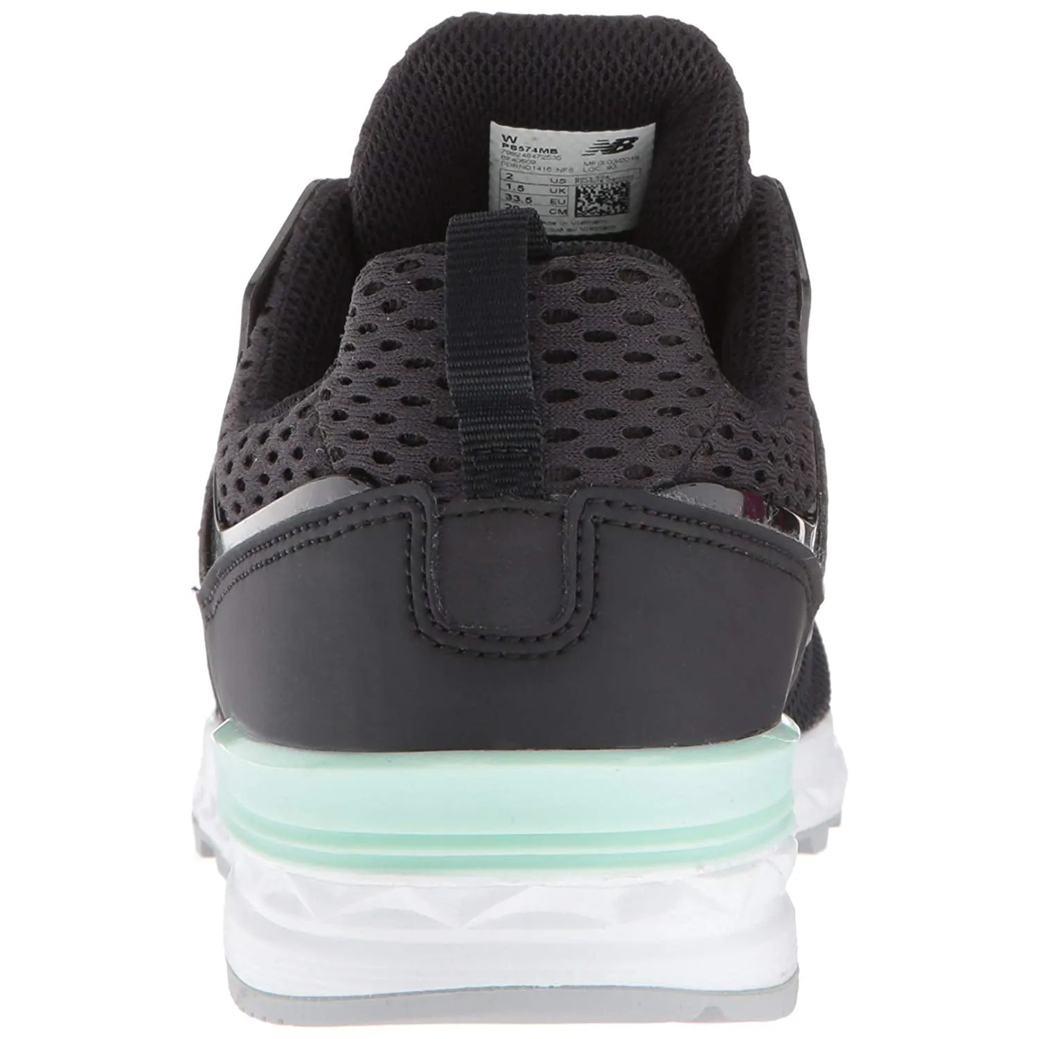 NEW BALANCE 574 Sport Kids | Black / Seafoam (GS574MB)