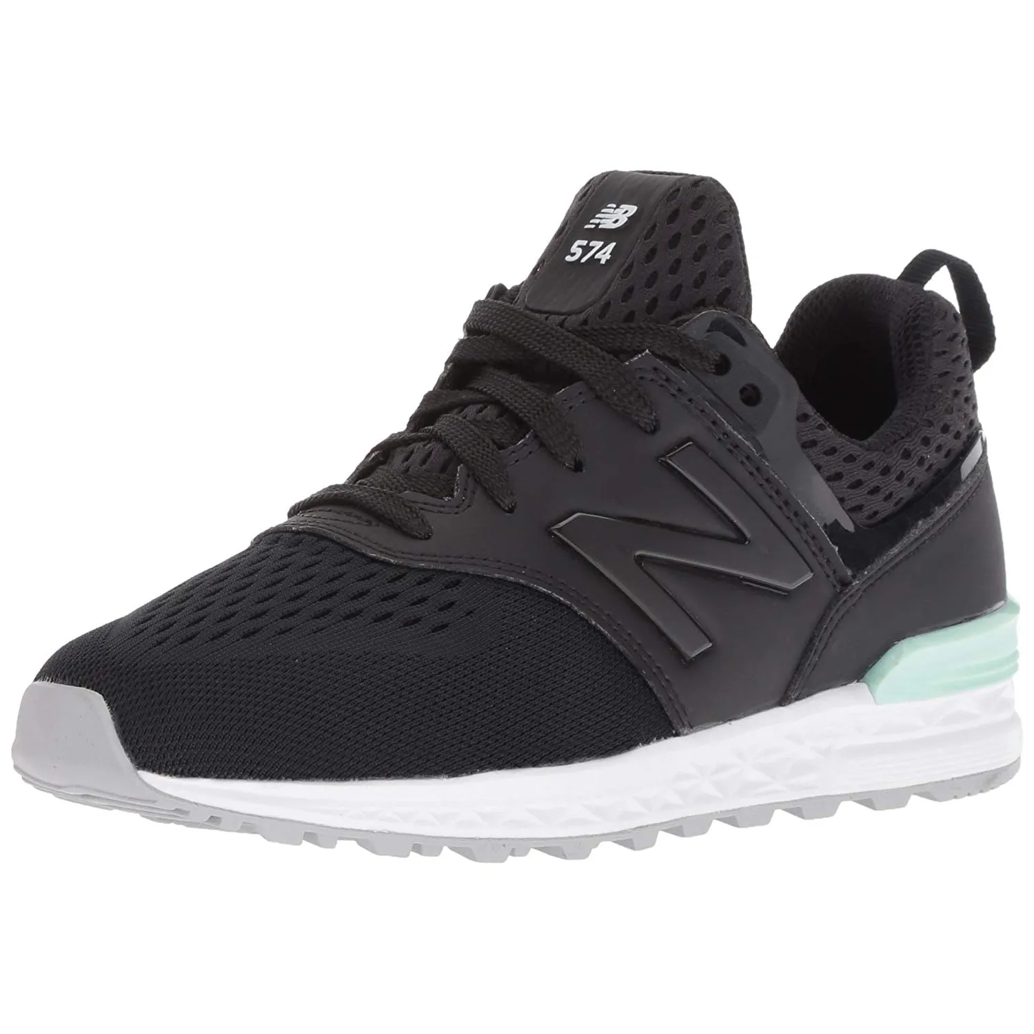 NEW BALANCE 574 Sport Kids | Black / Seafoam (GS574MB)