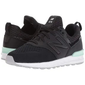 NEW BALANCE 574 Sport Kids | Black / Seafoam (GS574MB)