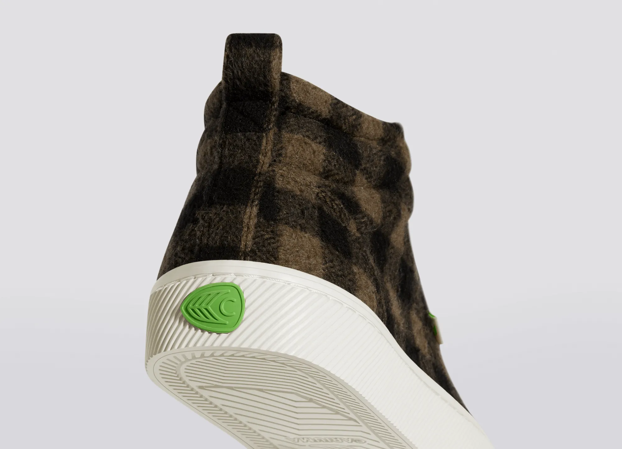 OCA High Brown Plaid Sneaker Men