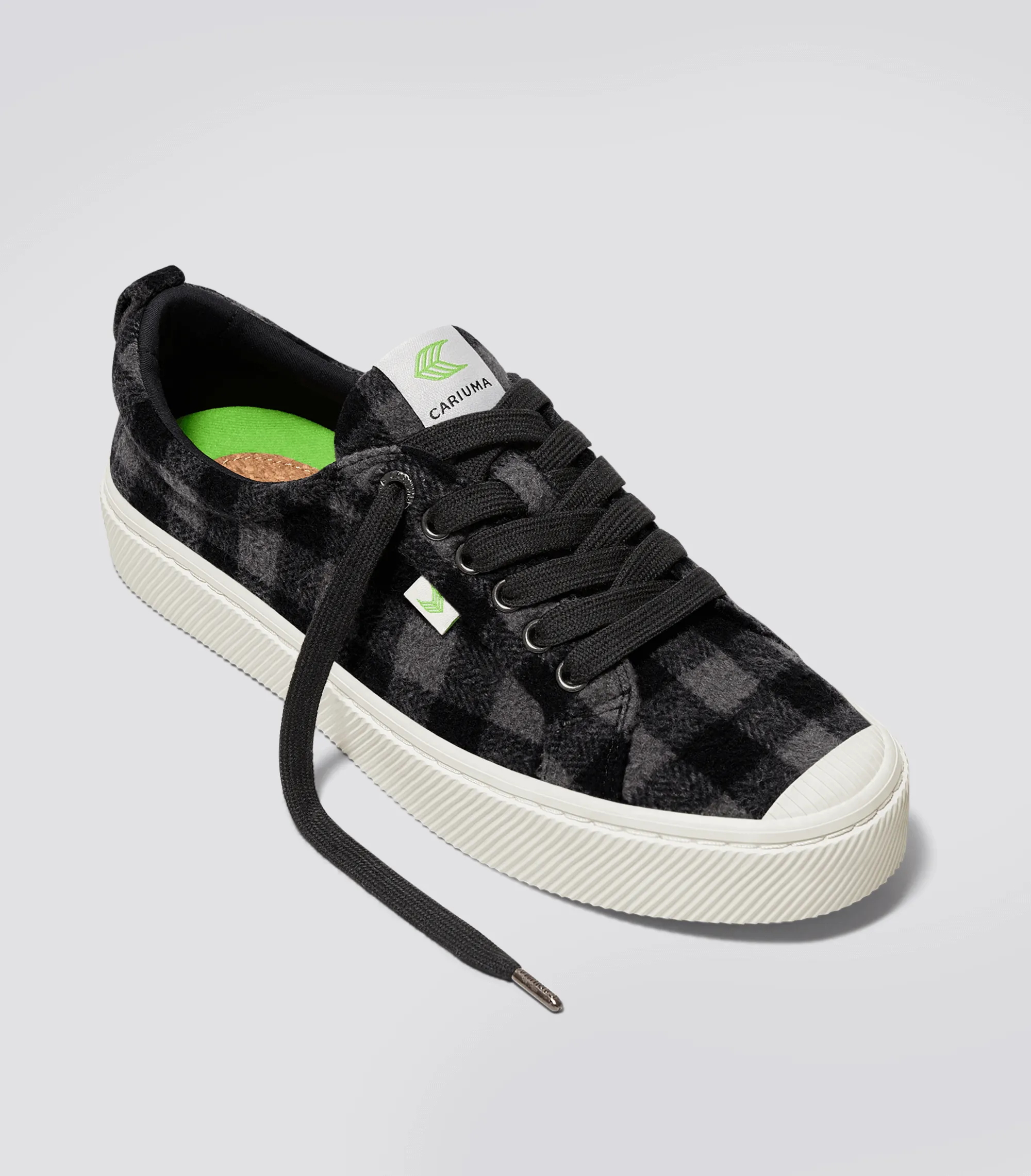 OCA Low Black Plaid Sneaker Women