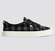 OCA Low Black Plaid Sneaker Women