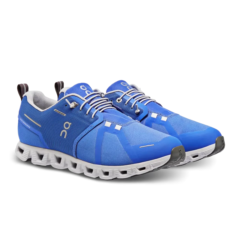 On Running Men's Cloud 5 Waterproof Shoes - Cobalt / Glacier