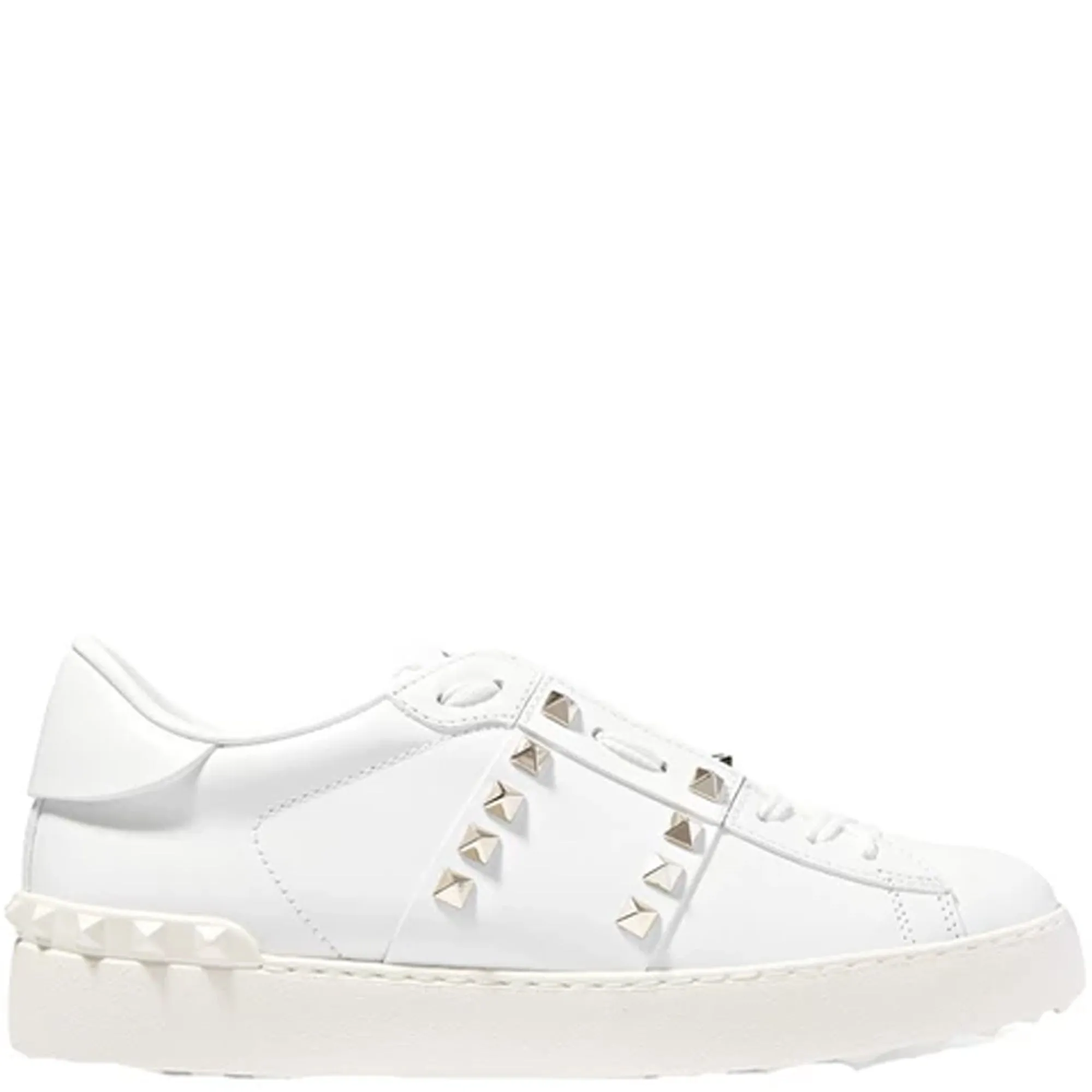 Open Sneaker Untitled, White/Gold