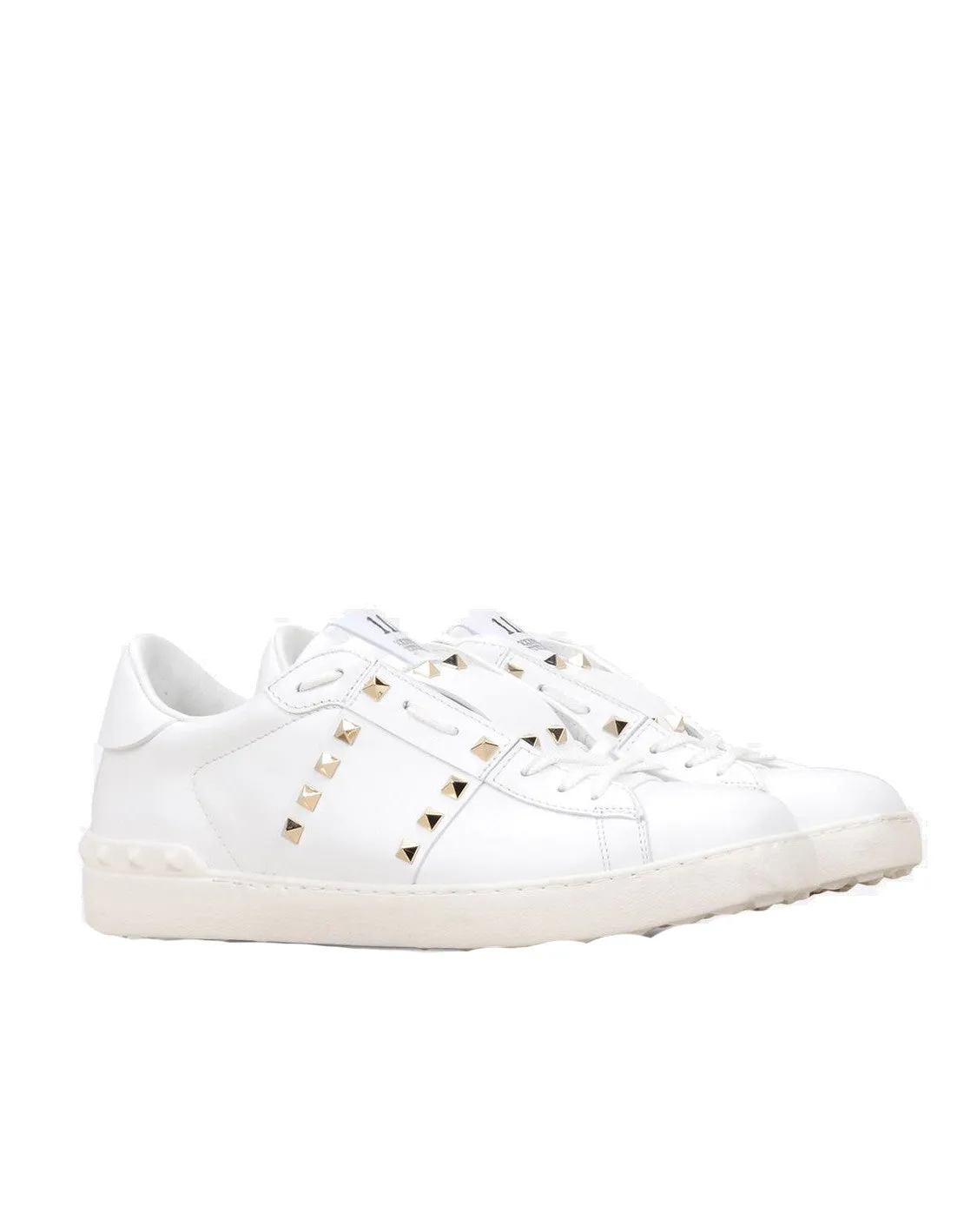 Open Sneaker Untitled, White/Gold