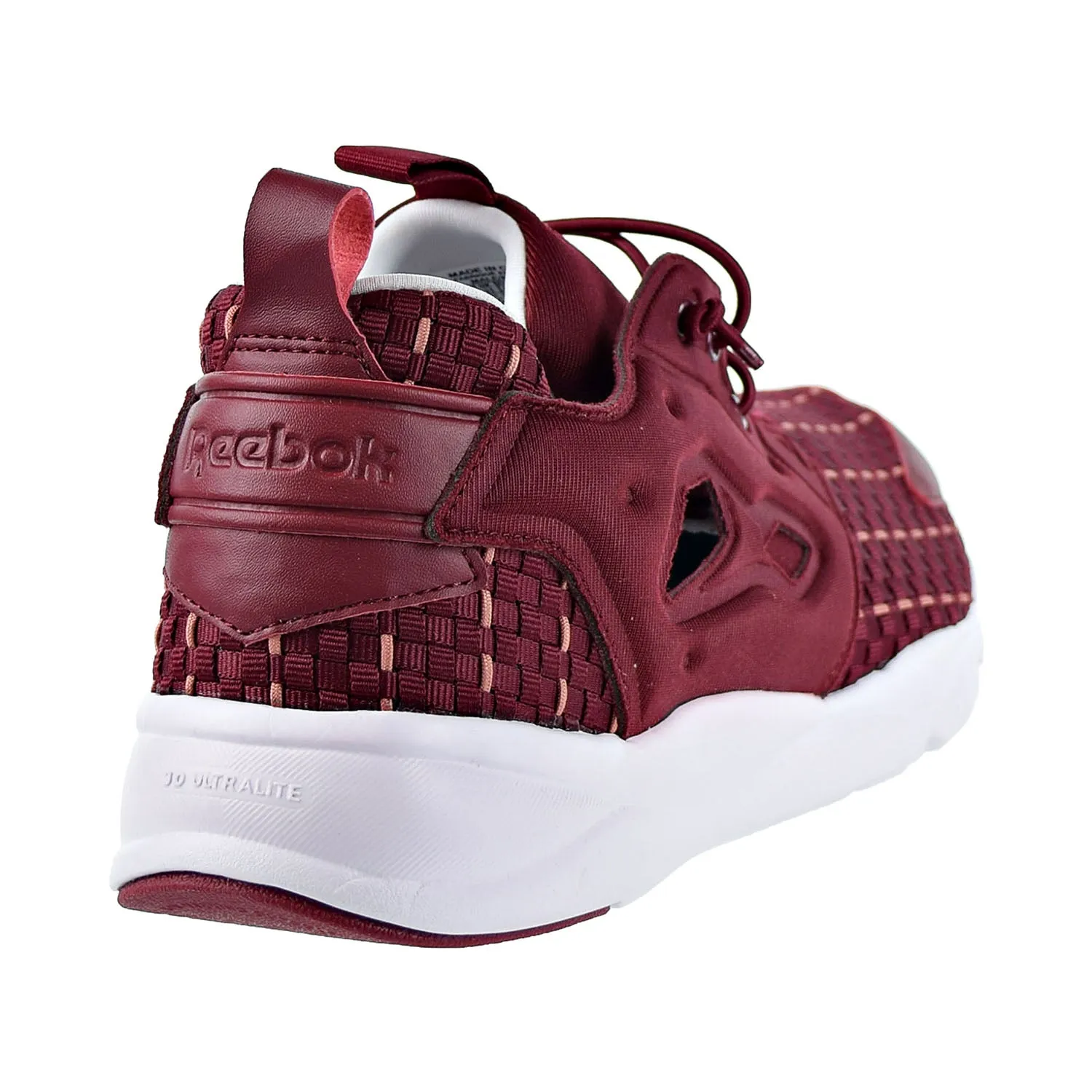 Reebok Furylite New Woven Mens Shoes Collegiate Burgundy/White