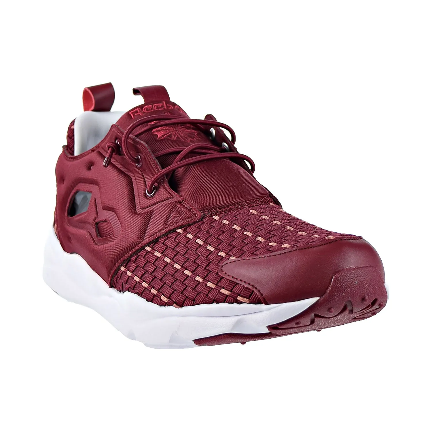 Reebok Furylite New Woven Mens Shoes Collegiate Burgundy/White