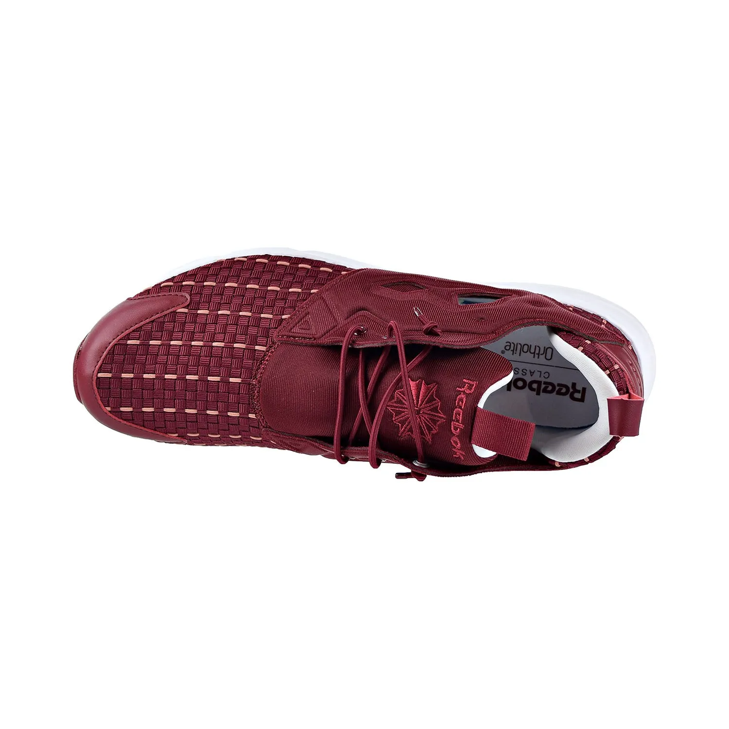 Reebok Furylite New Woven Mens Shoes Collegiate Burgundy/White