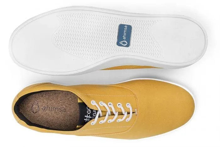 The Wave - Canvas sneaker from Ahimsa - yellow