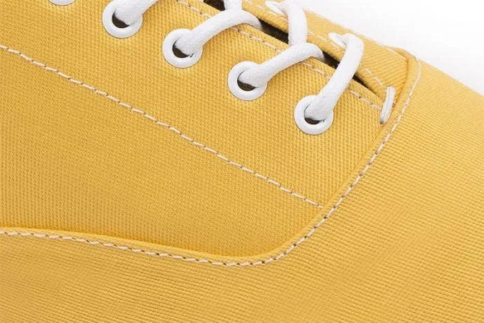 The Wave - Canvas sneaker from Ahimsa - yellow