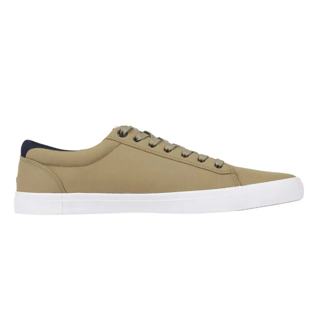 Tommy Hilfiger Essential Detail Vulcanized Textile Sneakers for Men - Olive Green FM0FM03991