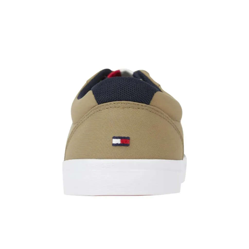 Tommy Hilfiger Essential Detail Vulcanized Textile Sneakers for Men - Olive Green FM0FM03991