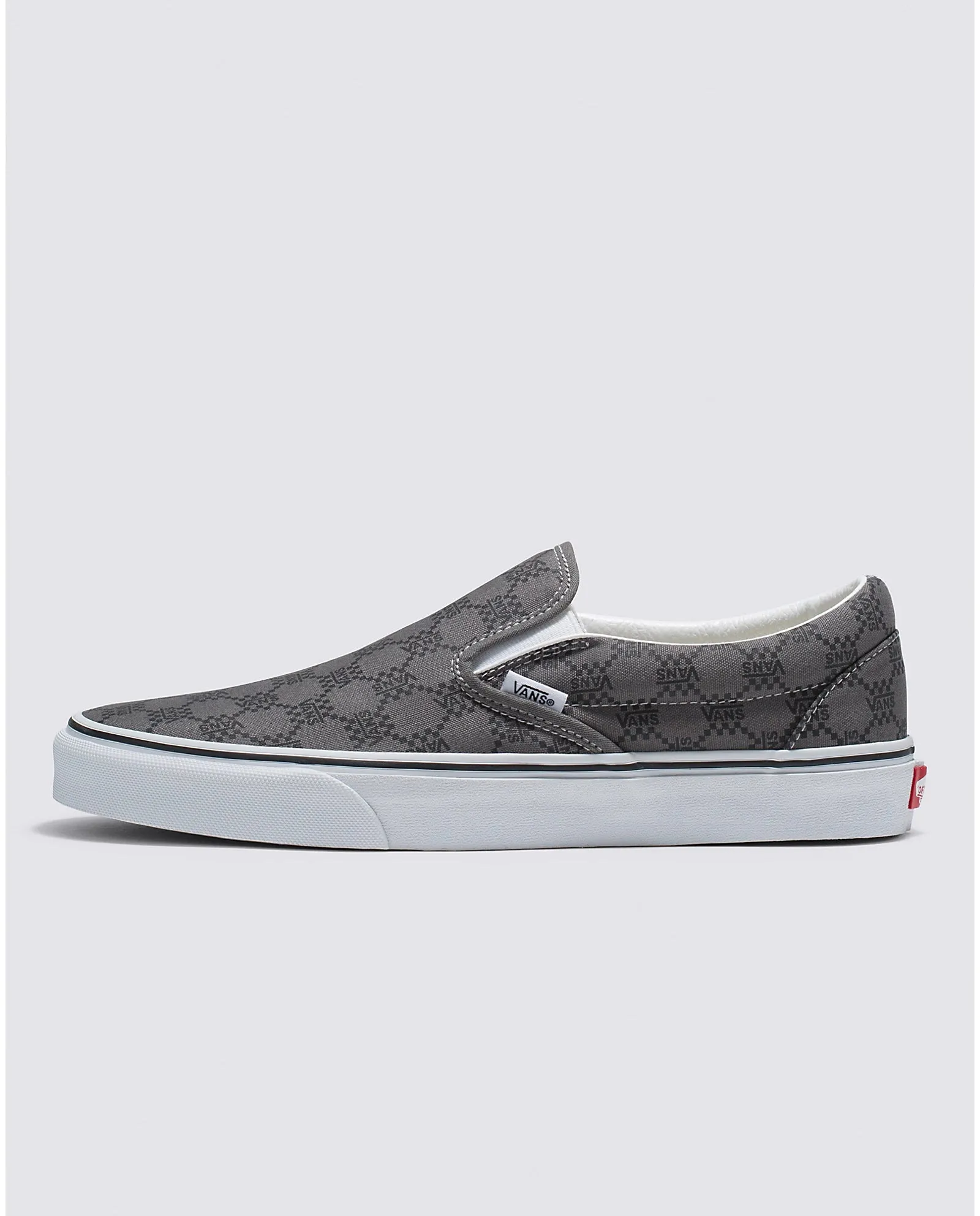 VANS UNISEX MONOGRAM CLASSIC SLIP-ON SHOE (PEWTER)