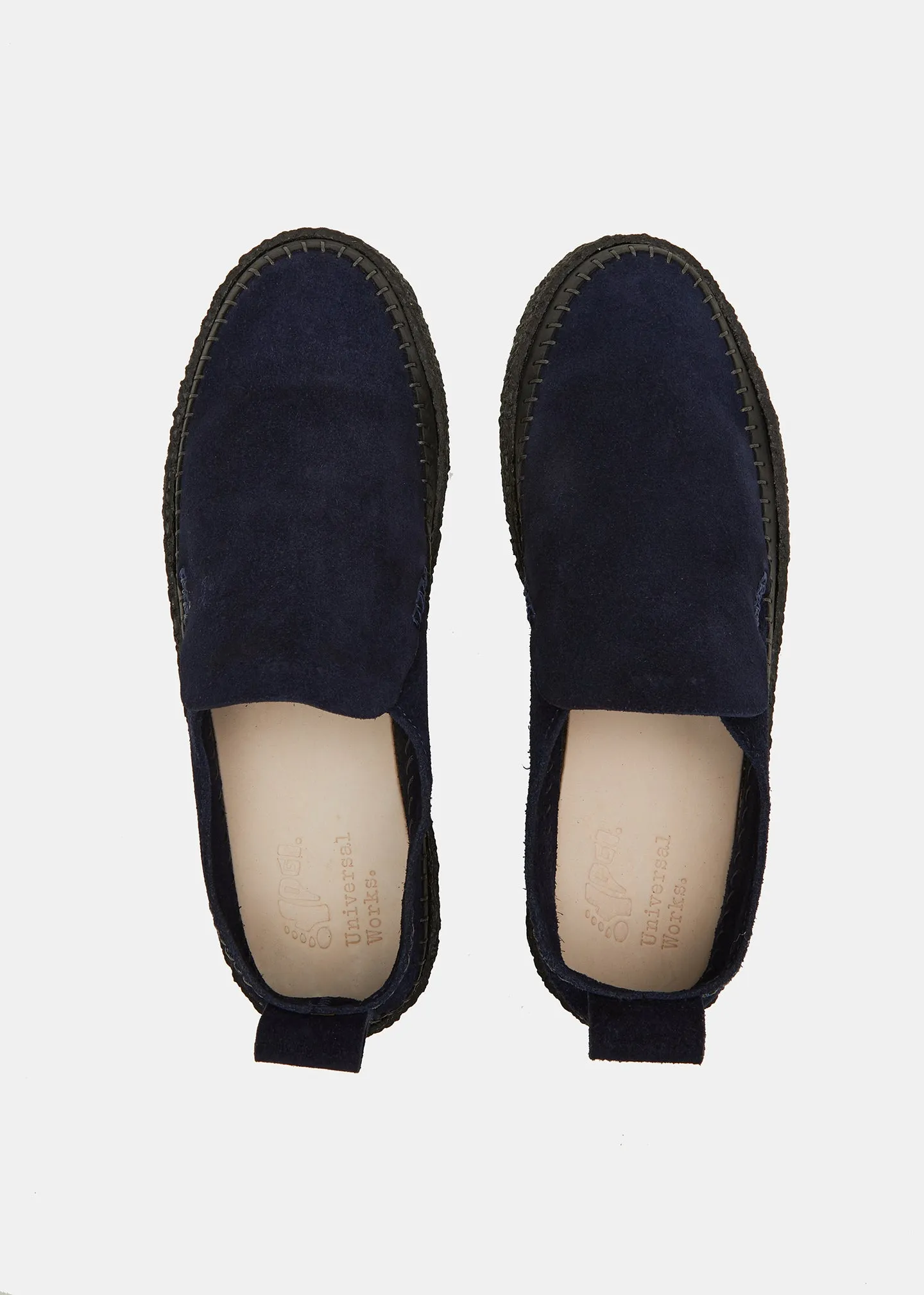 Yogi x Universal Works Hitch Low Loafer On Crepe - Indigo